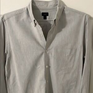 J. Crew light gray Oxford, medium